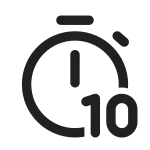 Timer 10 SVG Icon